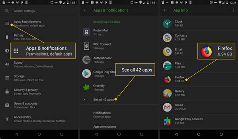 9. Clear App Cache and Data on Android