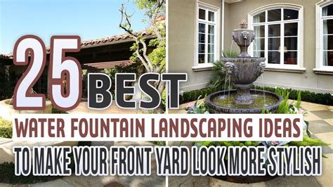 9. Create a talking point by adding a water feature to your front yard