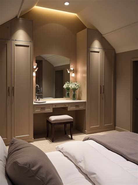 9. Design a dressing area in an attic bedroom