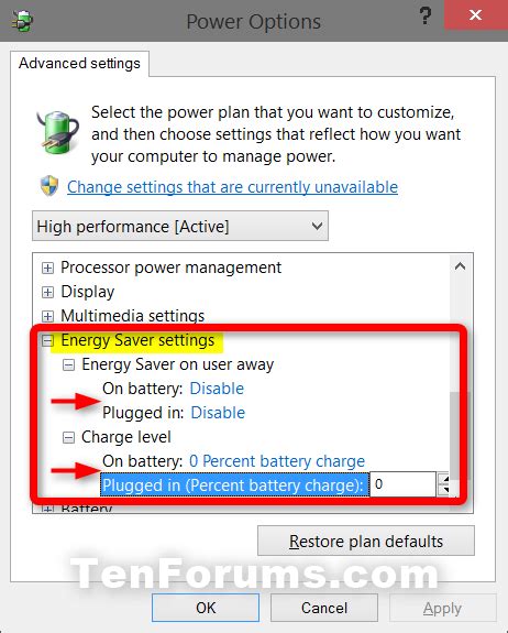 9. Disable Power Saving Mode