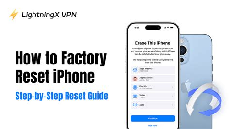 9. Factory reset iPhone