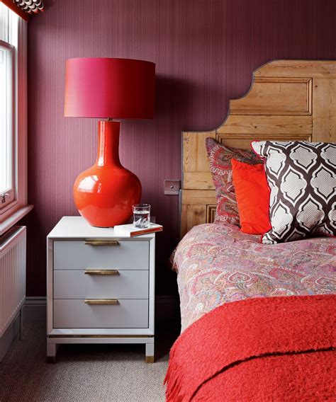 9. Go for an all-over red bedroom idea