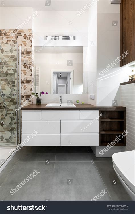 9. Make a feature in a bathroom with abstract tiles