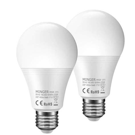 9. Minger Motion Sensor Light Bulb