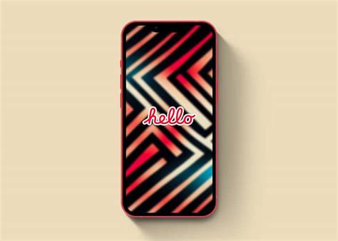 9. Modern hello wallpaper for iPhone
