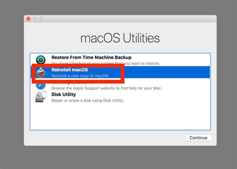 9. Use Internet Recovery to reinstall macOS