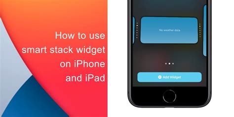 9. Use Smart Stack on iPhone