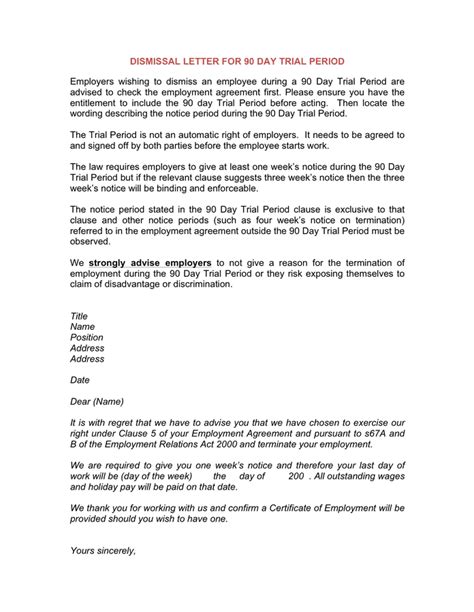 90 Day Probation Period Letter Best Of Best S Of 30 Day