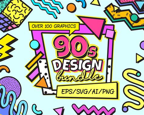 Revive Nostalgia with Our 90's-Inspired Free SVG Collection!