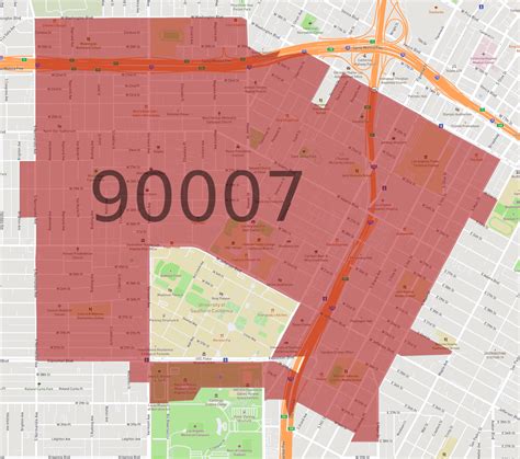 Los Angeles County Map, California ZIP Codes
