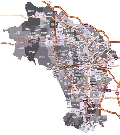 15+ Los angeles area zip code map image ideas Wallpaper