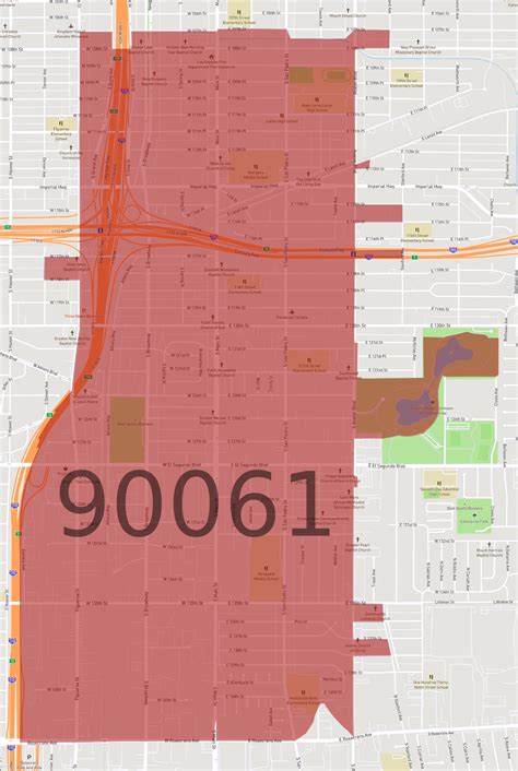 90061 Zip Code Map