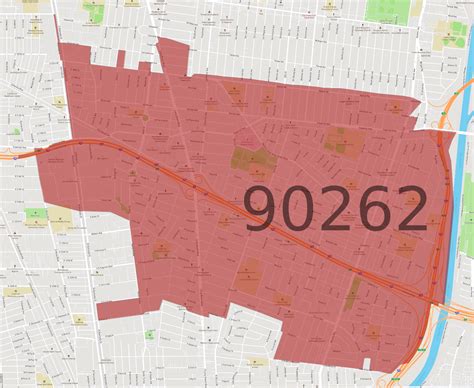90262 Zip Code Map