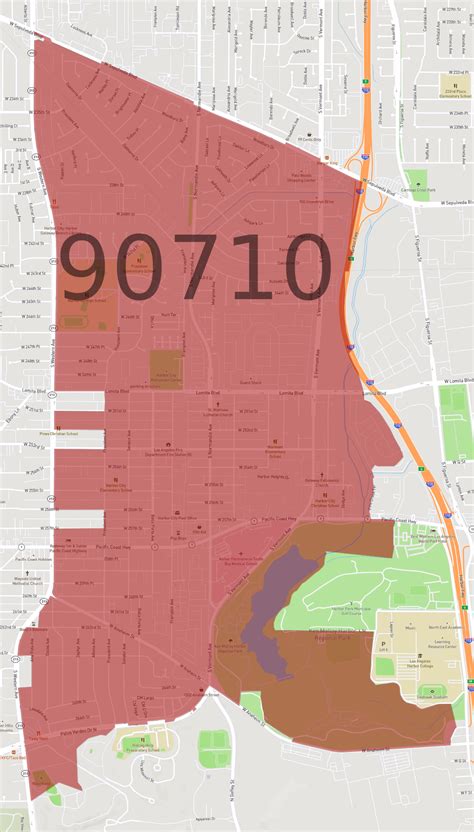 90710 Zip Code Map