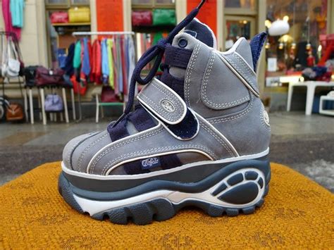 Original BUFFALO Vintage schwarze Turnschuhe 90er