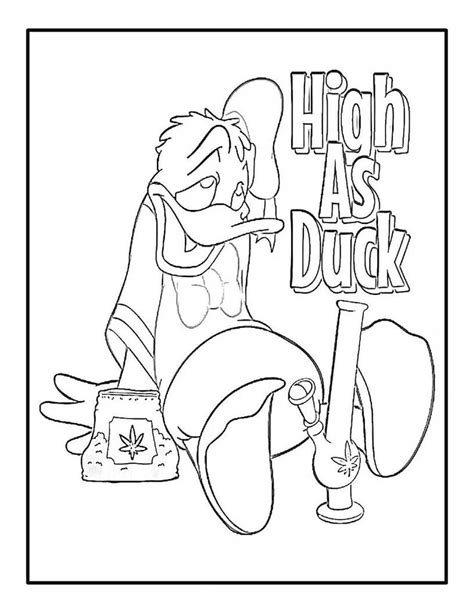 90s Cartoon Stoner Coloring Pages Printable