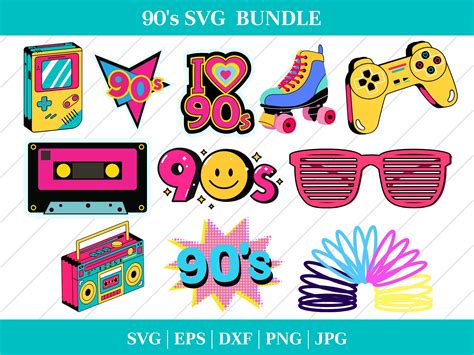 Reviving the Golden Era: 90s SVG Art – A Journey Through the Era of Vibrant Vector Graphics