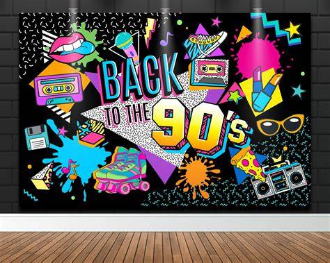 90s Party Backdrop Ideas