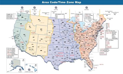 913 Area Code Time Zone Map