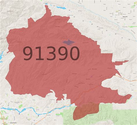 91390 Zip Code Map