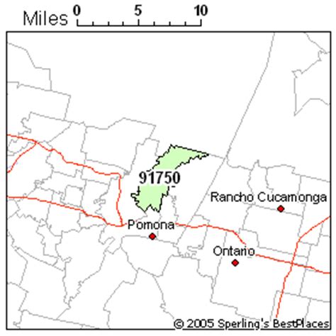 91750 Zip Code Map