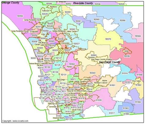 92103 Zip Code Map