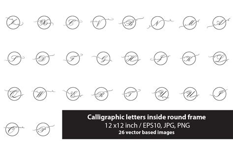 Download 925+ Calligraphic Letters Bundle PNG Files