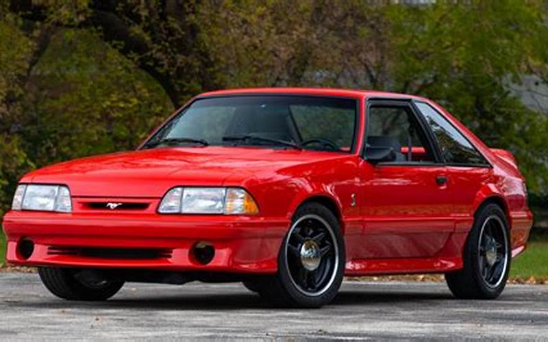 93 Ford Mustang Cobra Performance Image