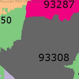 93307 Zip Code Map