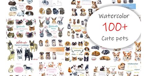 Download 938  The Pets Bundle PSD Files For Crafts