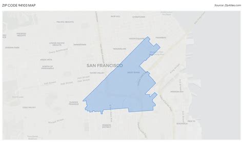 94103 Zip Code Map
