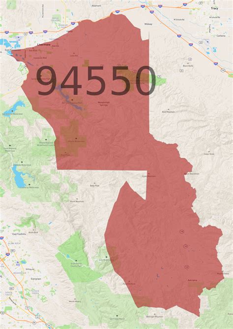 94550 Zip Code Map