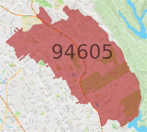 94605 Zip Code Map