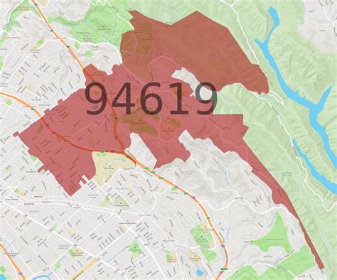 94619 Zip Code Map