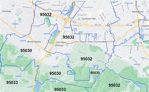 95030 Zip Code Map