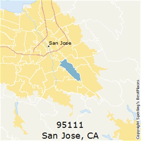 95111 Zip Code Map