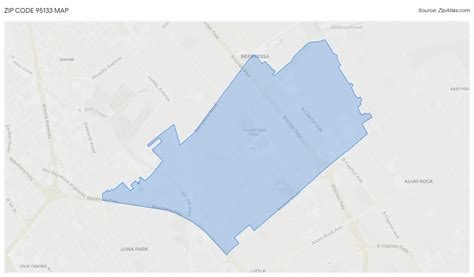 95133 Zip Code Map