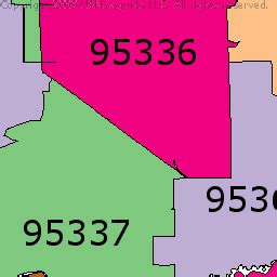 95357 Zip Code Map