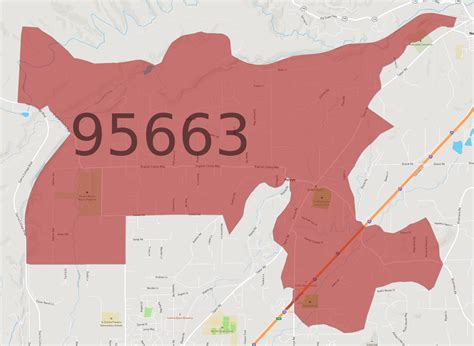 95663 Zip Code Map