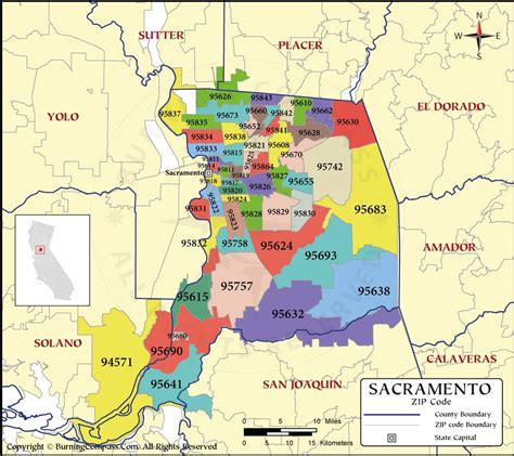95819 Zip Code Map