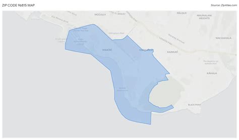 96815 Zip Code Map