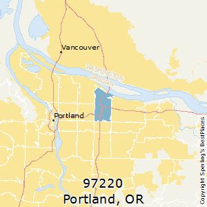 97220 Zip Code Map