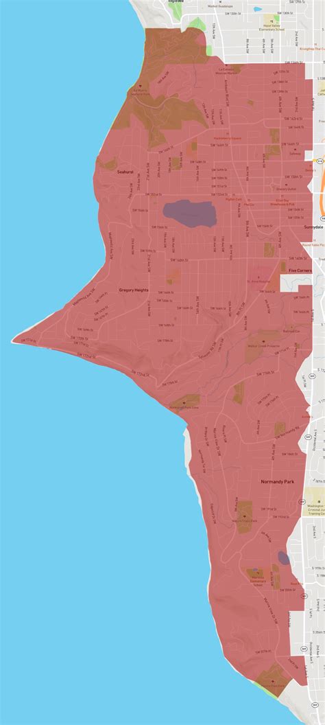 98166 Zip Code Map