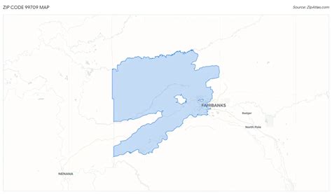99709 Zip Code Map