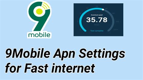 9MOBILE INTERNET CONFIGURATION