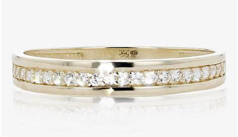 9ct Gold Eternity Ring Yellow Diamond Ramsdens Jewellery