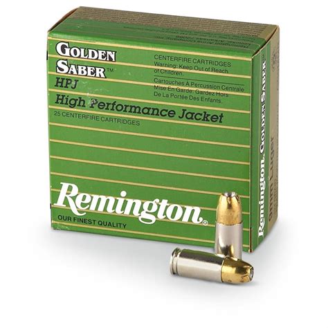 9mm Luger 124 Grain Bjhp Remington Golden Saber Ammo