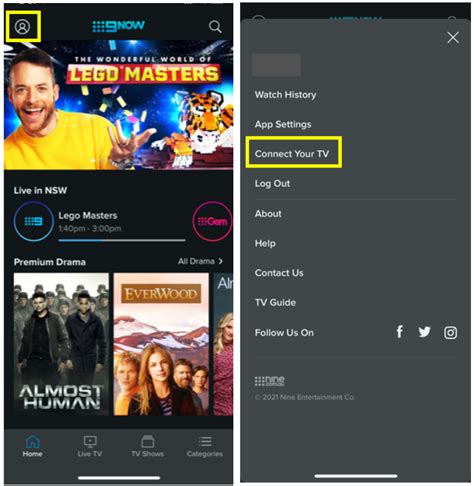 9now connect your tv with android tv