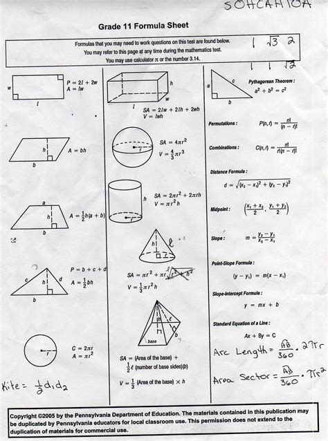 9th Grade Geometry Worksheets