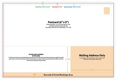 9x6 Postcard Mailing Template